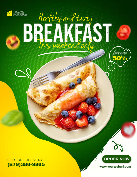 Healthy Breakfast Template | PosterMyWall