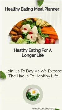 Healthy Eating Meal Planner Design template Instagram Reel