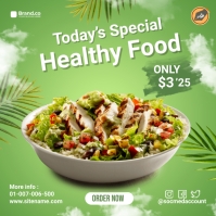 Simple Food Advertisement Healthy Food Ads Poster Template | PosterMyWall
