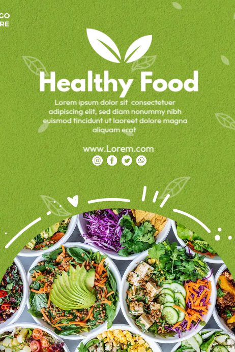 Healthy Food Ads Template | PosterMyWall