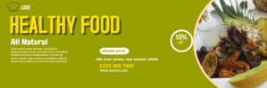 healthy food Twitter-Kopfzeile template