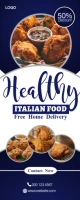 Healthy Food Discount Ads Bannière rétractable 2 pouces x 5 pouces template