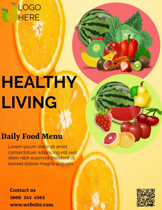 HEALTHY FOOD FLYERS TEMPLATE PosterMyWall