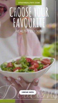 Healthy Food Instagram Reel template