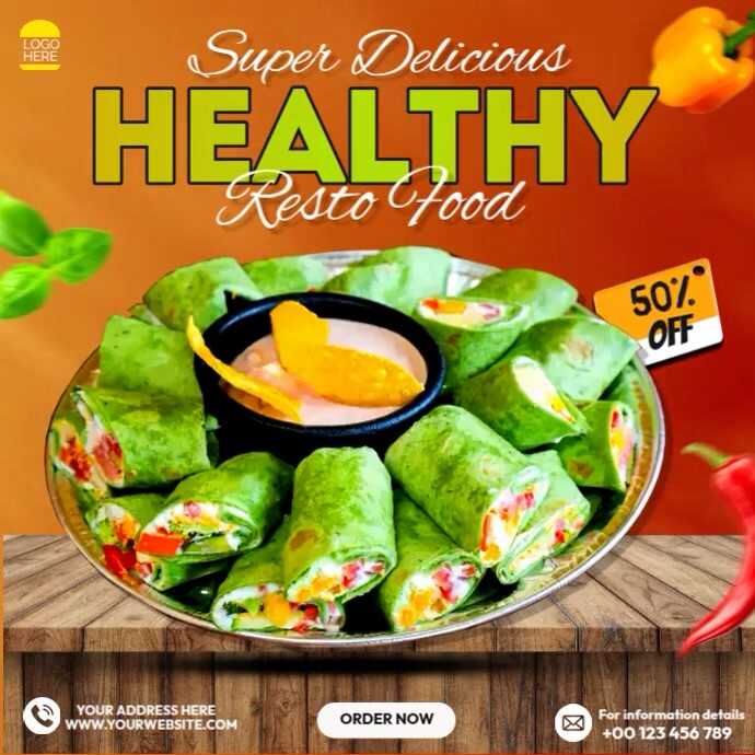 Healthy Food Menu Chart - Free Printable Food Charts