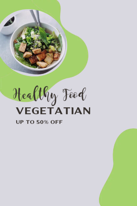 Healthy Food Poster template