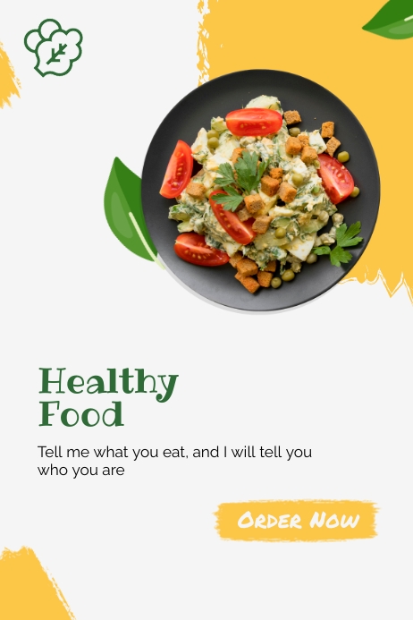 Healthy Food Poster Template | PosterMyWall