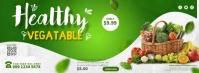 Healthy Fresh Food Menu Facebook Cover Photo template