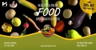 Healthy Fresh Food Restaurant Video Ad Reklama na Facebooka template