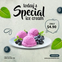 Healthy Ice Cream Square (1:1) template
