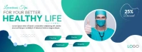 Healthy Life Ads Portada de Facebook template