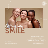 Healthy Smile Dental Clinic Template Video Ad Carré (1:1)