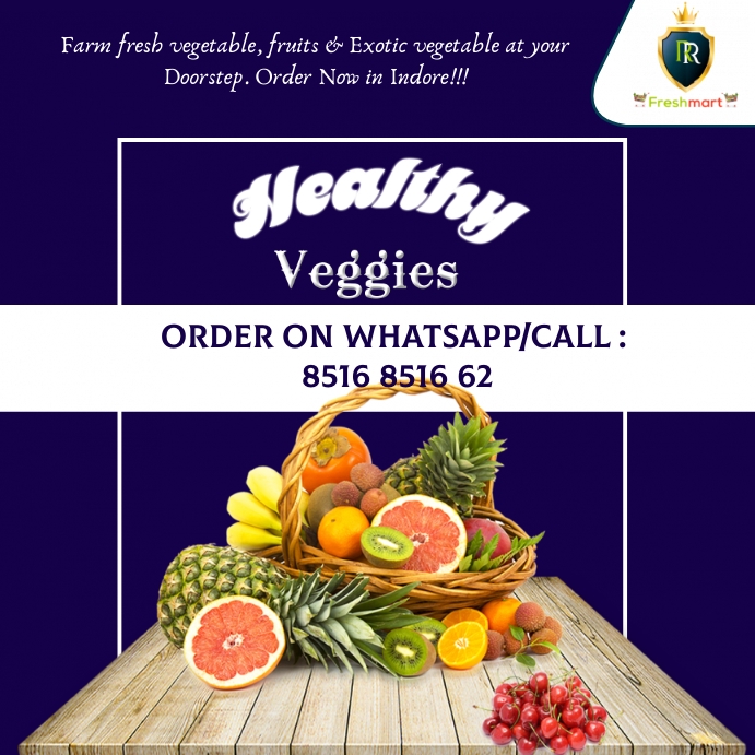 Copy of healthy veggies poster | PosterMyWall
