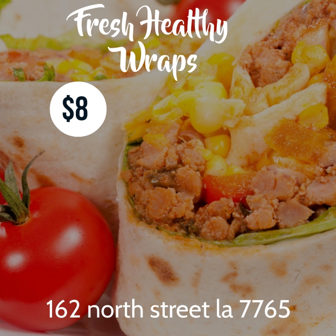 Healthy Wrap Template PosterMyWall
