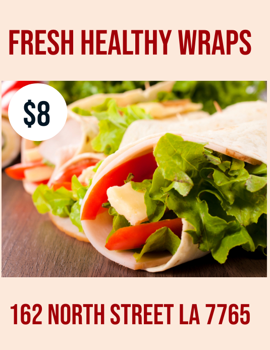Healthy Wrap Template PosterMyWall