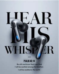 Hear this whisper. Psalm 46:10 Instagram Portrait template