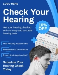 Hearing Aid Flyer (US Letter) template