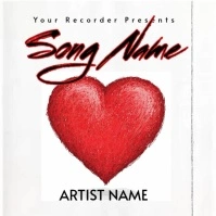 Heart album cover Обложка альбома template