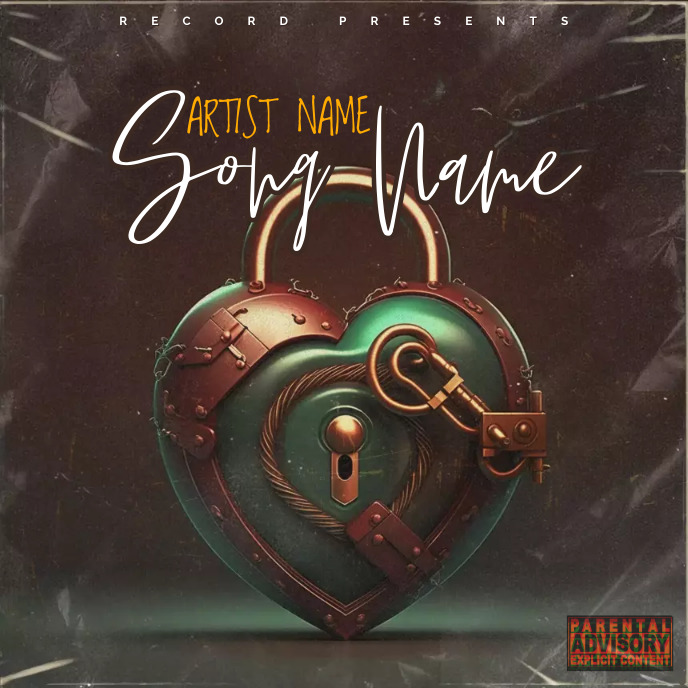 heart Album Cover music art trap mixtape rap Template | PosterMyWall