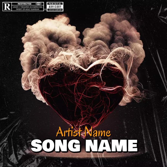 heart Album Cover music art trap mixtape rap Template | PosterMyWall