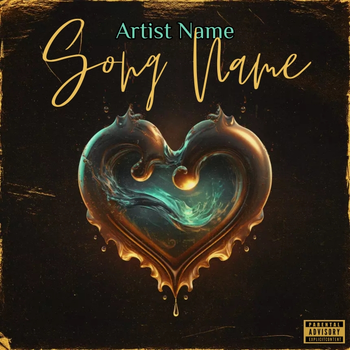 heart Album Cover music art trap mixtape rap Template | PosterMyWall