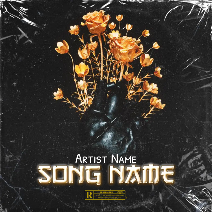 heart Album Cover music art trap mixtape rap Capa de álbum template