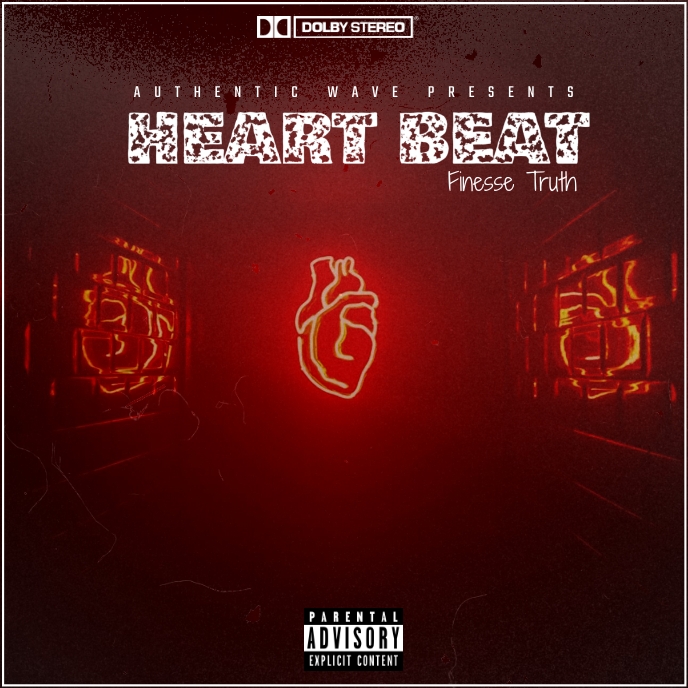 Beat Cover Heart Beat Album cover template | PosterMyWall