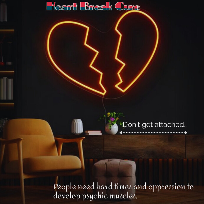 Heart Break Template | PosterMyWall