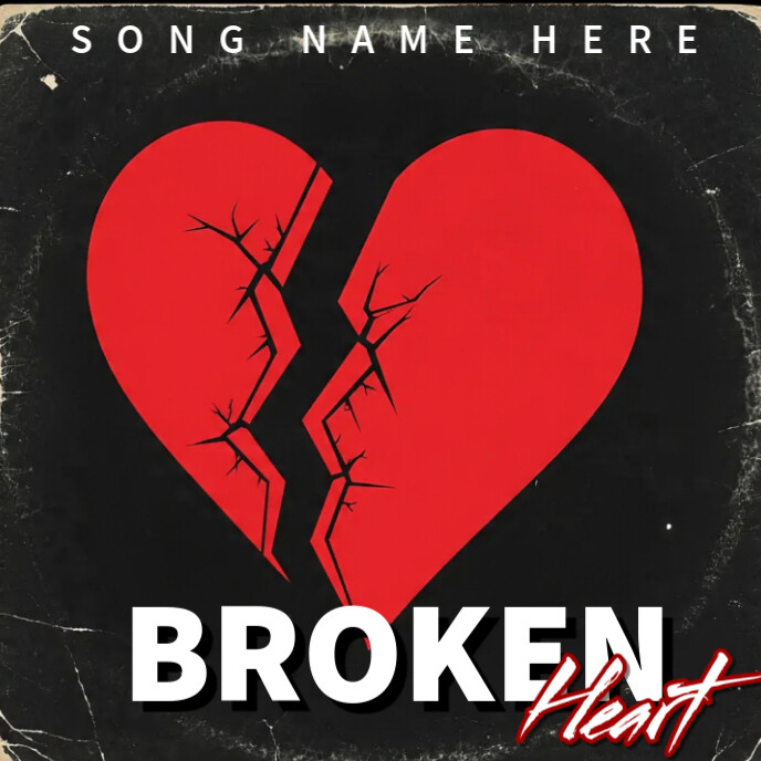 Heart Broken album Capa de álbum template