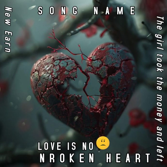 heart broken Template | PosterMyWall