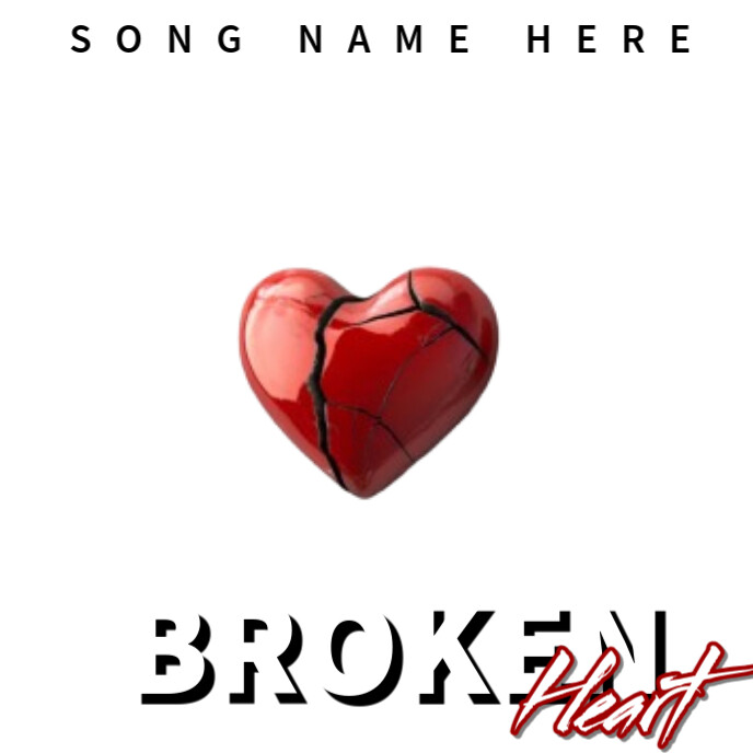 Heart Broken Albumcover template