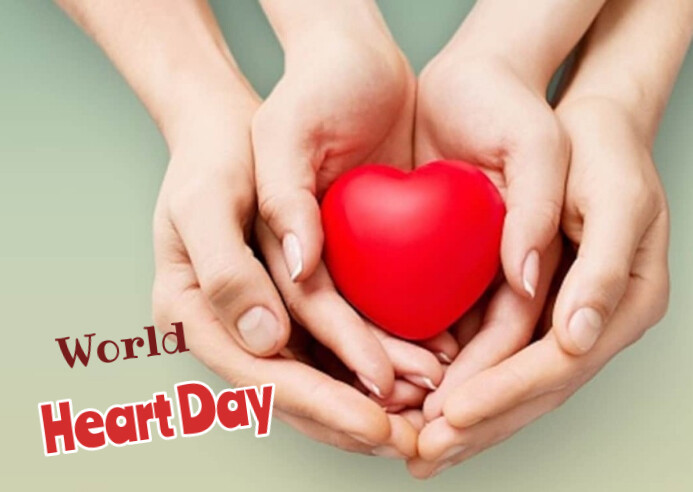 Heart day 明信片 template