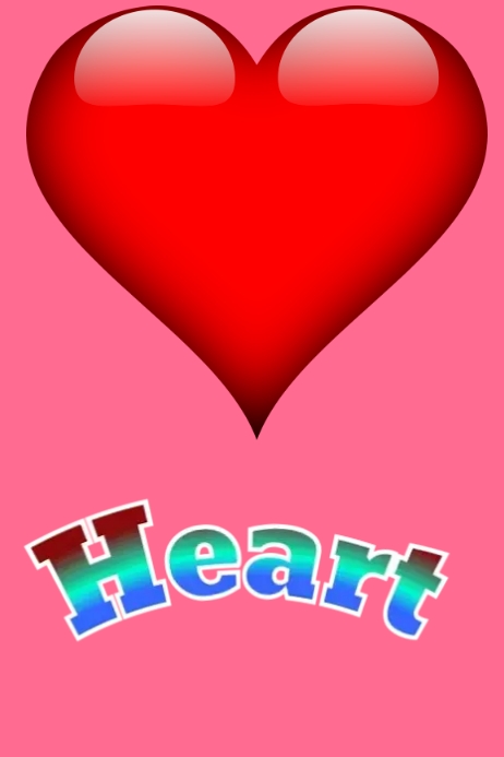 Heart Template PosterMyWall