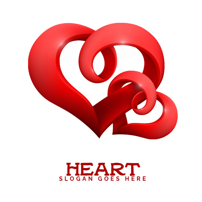 Heart Euclidean Logo template