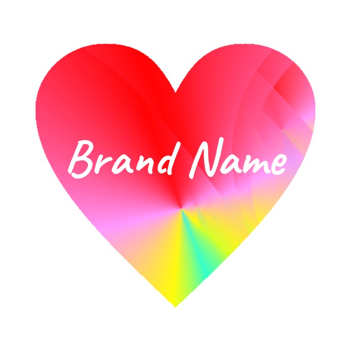 heart love logo template