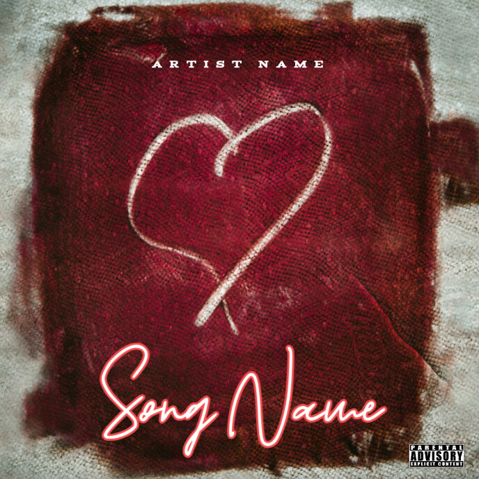 Heart Mixtape Album Cover  Album Cover Ikhava ye-Albhamu template