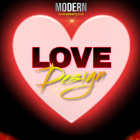 Heart Shape Logo Design Template