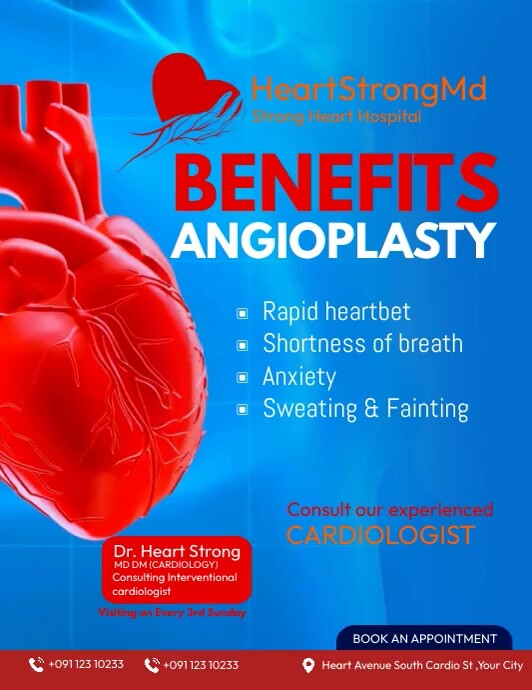 Heart Specialist Consultation Flyer (us Lette Template | PosterMyWall