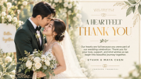 Hvid Wedding Thank You ตัวอย่างภาพบน YouTube Template