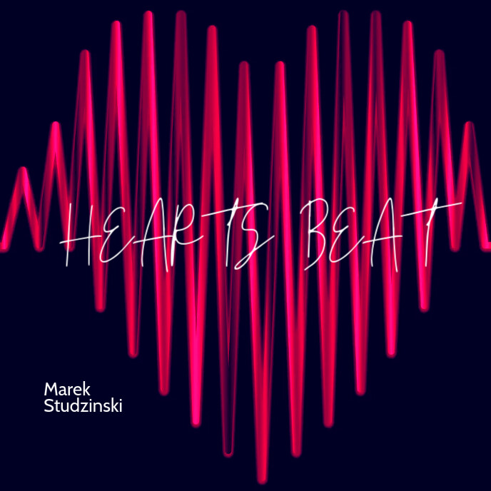 Beat Cover Hearts Beat Music Mixtape CD Cover Art Template | PosterMyWall