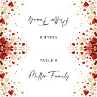 White Wedding Table Card Post Instagram Template