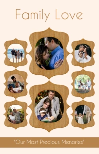 Heartwarming Family Collage Photo Template Halfbladsy Breed