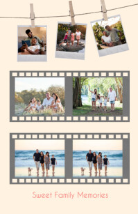 Heartwarming Family Collage Photo Template แทบลอยด์