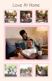 Heartwarming Family Collage Photo Template Tabloid