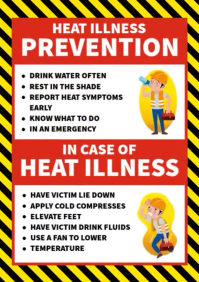 Heat Illness Prevention Guide A4 template