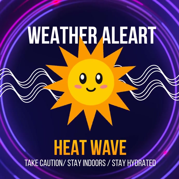 HEAT WAVE Template | PosterMyWall