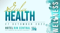 Health Gala - Wellness Event blue Presentasi (16:9) template