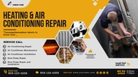 Heating & Air Conditioning Repair Twitter Pos template