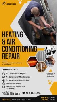 Heating & Air Conditioning Repair Instagram S template