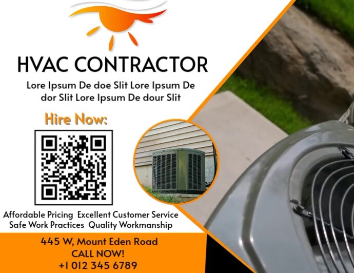 Heating and Cooling HVAC Flyer Ad Template Pamflet (VSA Brief)